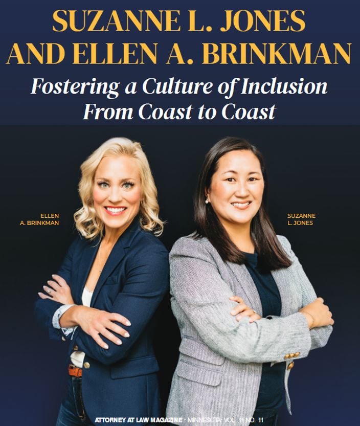 Office Managing Partners Ellen Brinkman & Suzanne Jones Featured in Attorney at Law